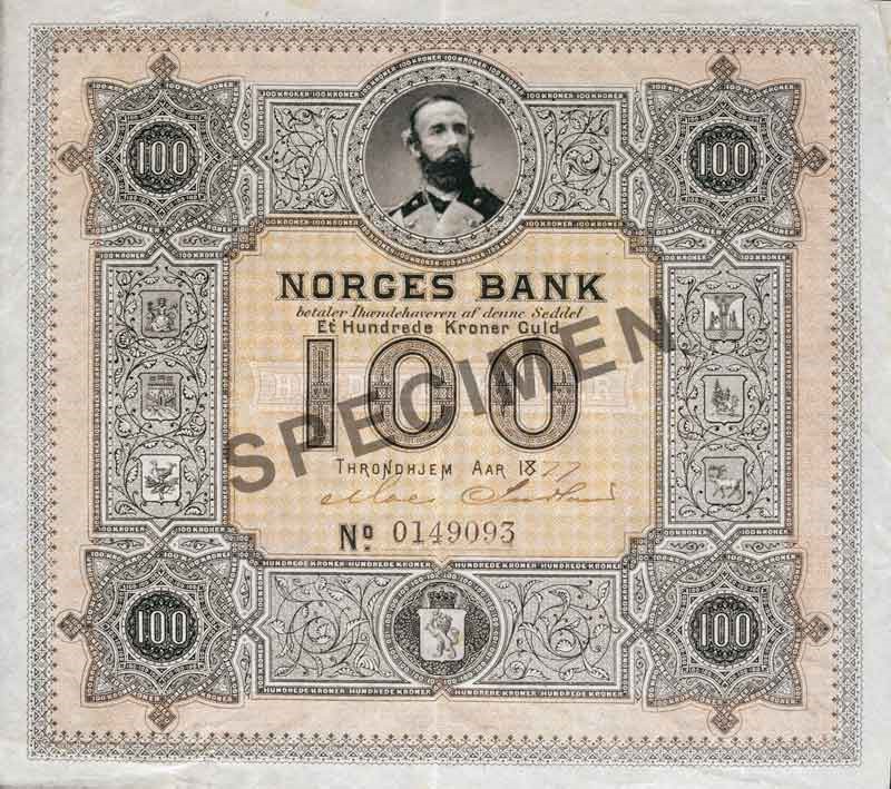 KJØPEKRAFT NORSKE KRONER (1900 - 2024) 5 i 100 forside