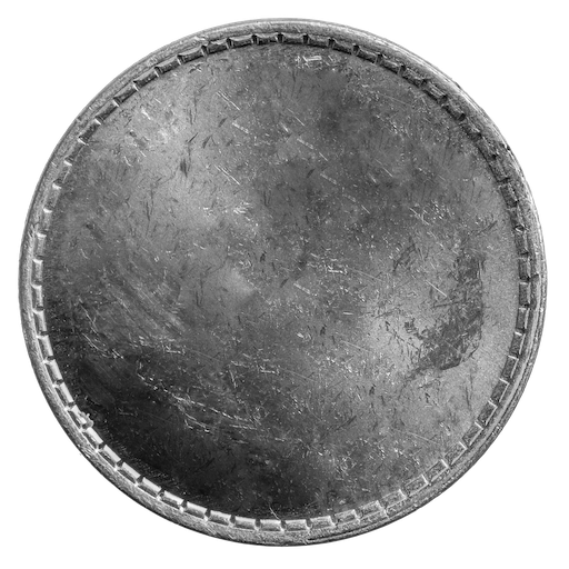 old empty silver coin